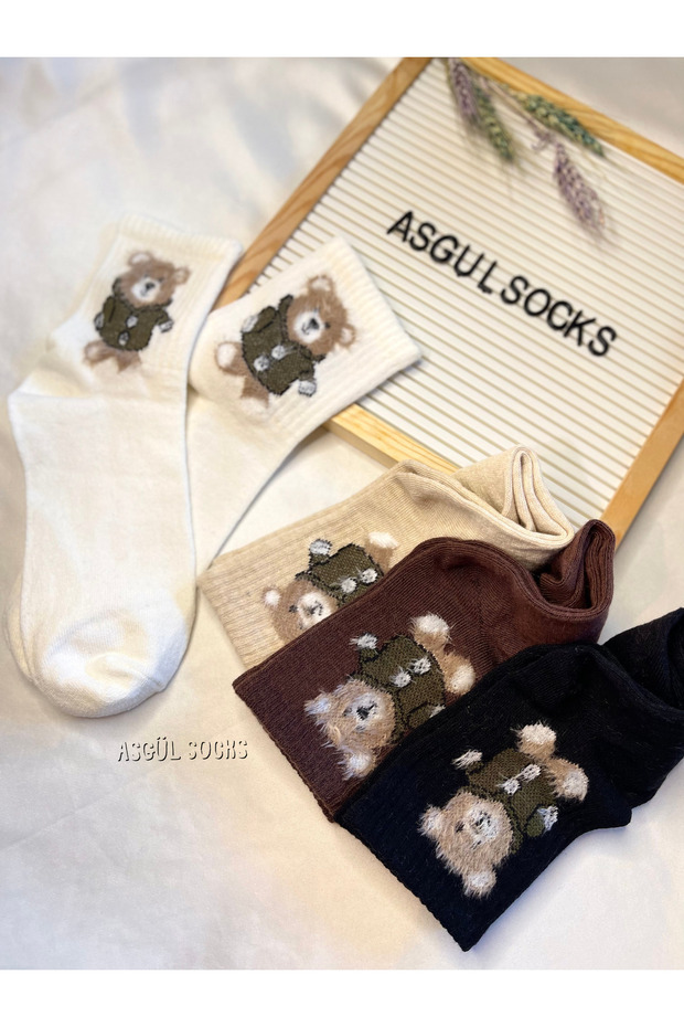 Ayıcık tedy bear çorap seti 4çift - 3