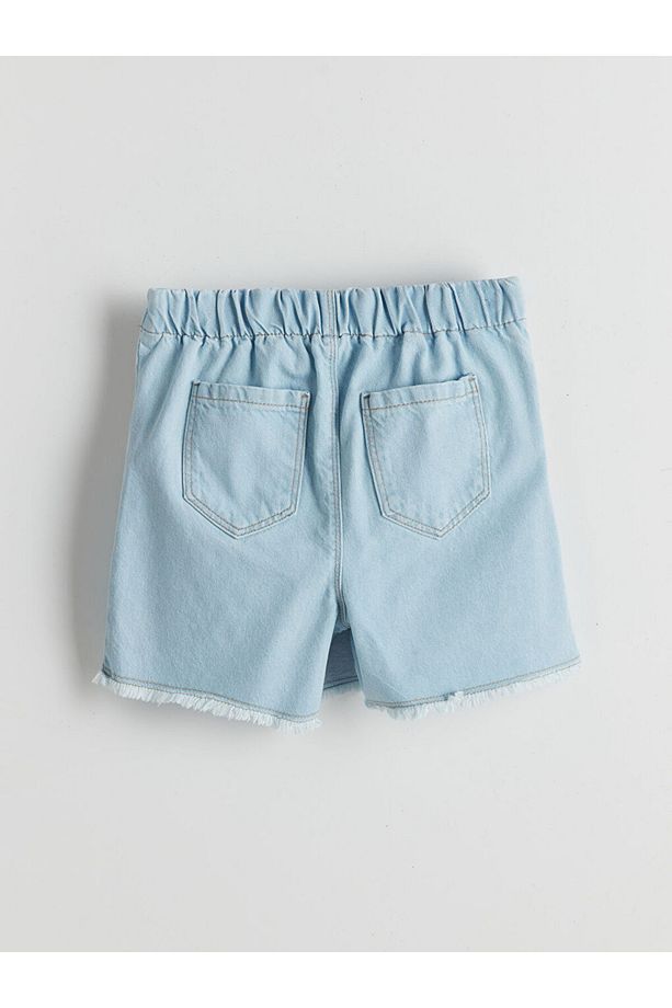LCW Kids Beli Lastikli Kız Çocuk Jean Şort Etek - 2
