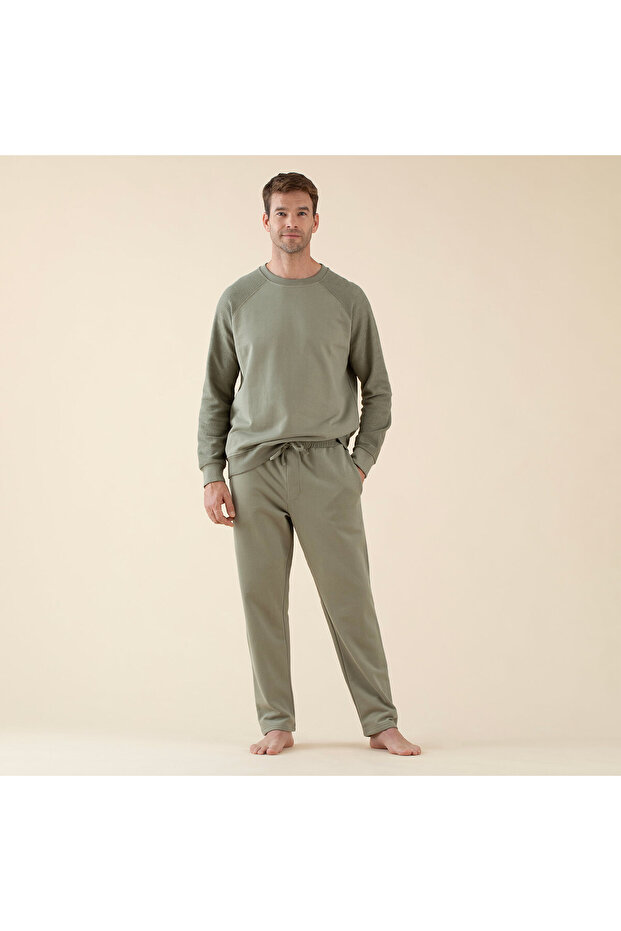 Naphte Erkek Sweatshirt Yeşil - 5