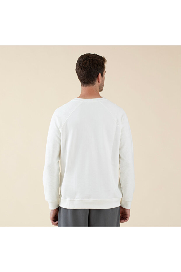 Naphte Erkek Sweatshirt Ekru - 4