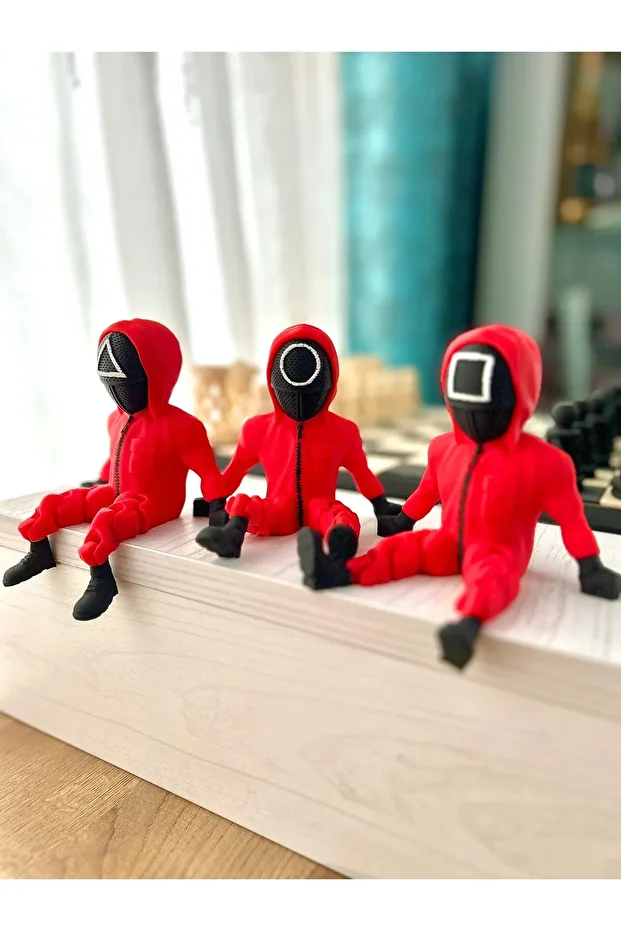 Squid Game Figürü 3'lü Set - 10 Cm - 1