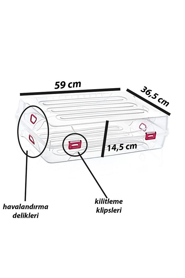 Lüx Çizme Saklama Düzenleme Kutusu 1 Adet (59 X 36,5 X 14,5) - 3