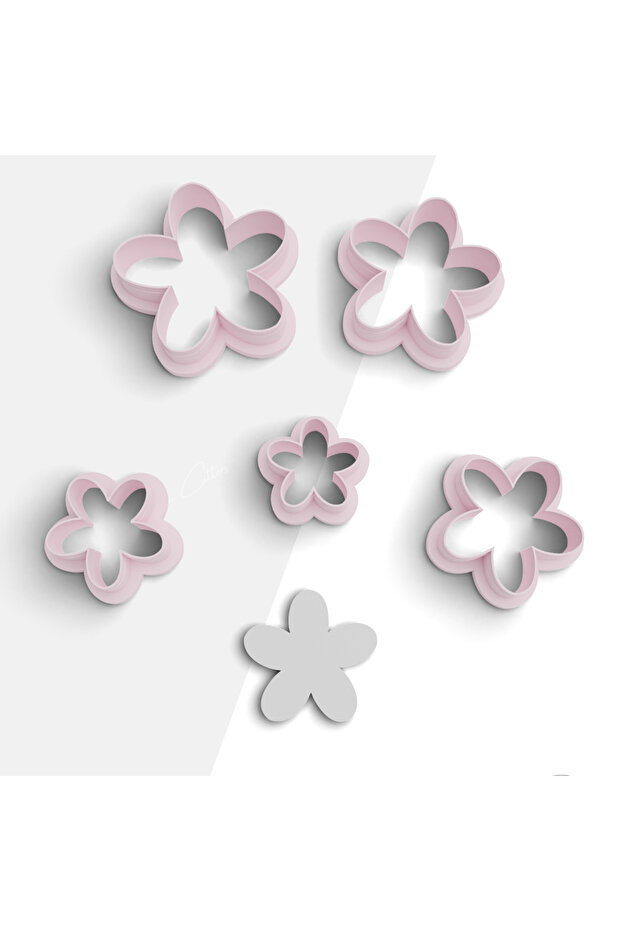 Jasmine Flower Shaped Polymer Clay Mold, Earring Mold, Jewelry Mold, Cake Molds, No:1053