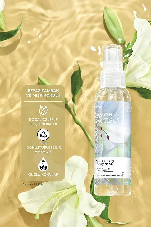 Senses Raspberry Delight Lemon Burst ve White Lily Vücut Spreyi Paketi - 5