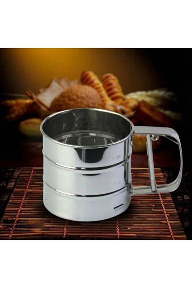 Paslanmaz Çelik Un Eleği 250 gr Kapasiteli - 6