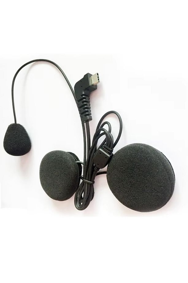 type c girişli intercom kulaklığı usb c bt68 uyumlu motorsiklet kask içi yedek kulaklık mikrofon - 1