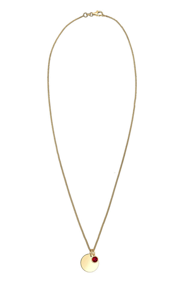 Náhrdelník s krystaly pro narození v dubnu, stříbro 925, pozlacené - 3