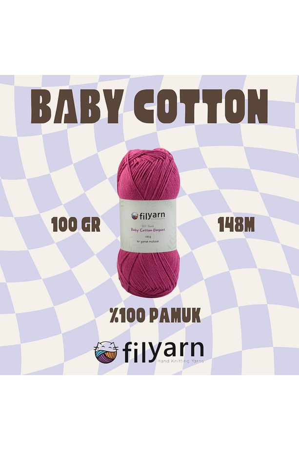 Baby Cotton El Örgü Ipi 100 gram Oeko-tex Sertifikalı Pamuk Ipi Bebek Ipi Yelek Ipi Punch Ipi - 3