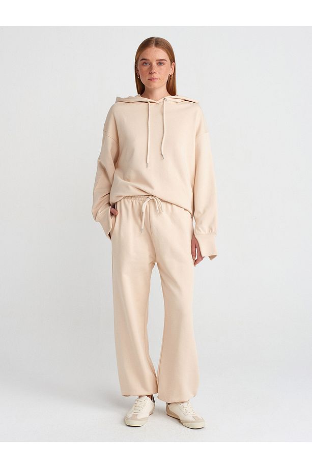 70458 Basic Jogger Pantolon-açık Bej - 1