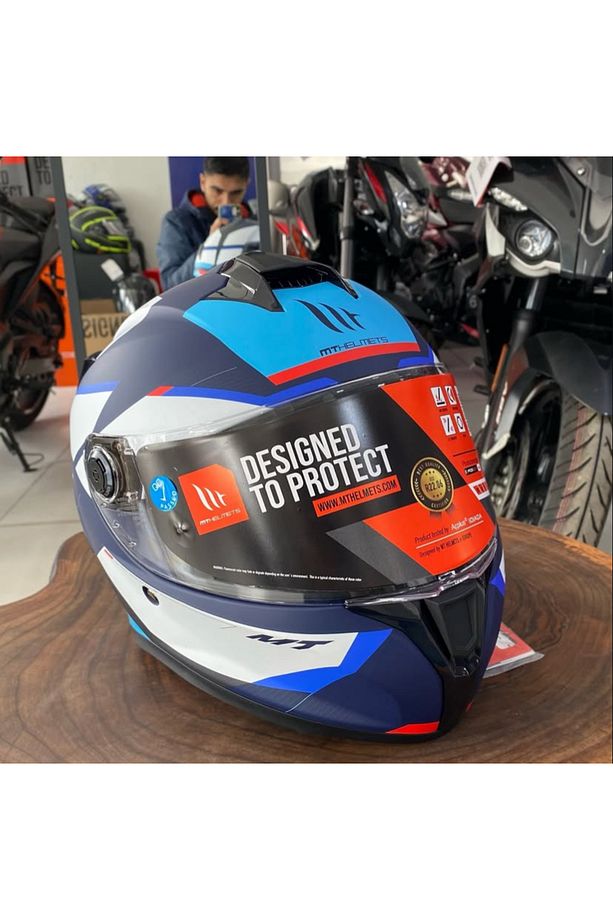 Targo S Kay C7 Kask Mat Mavi Kask - 3