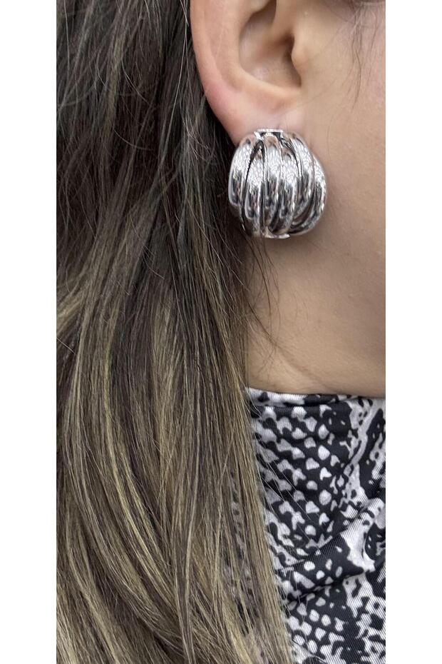 Silver Model Earrings - 6