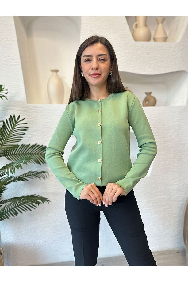 YÜKSEK KALİTE ÇELİK ÖRME DÜĞMELİ CEKET TRİKO 36/44 BDN UYUMLU - 3