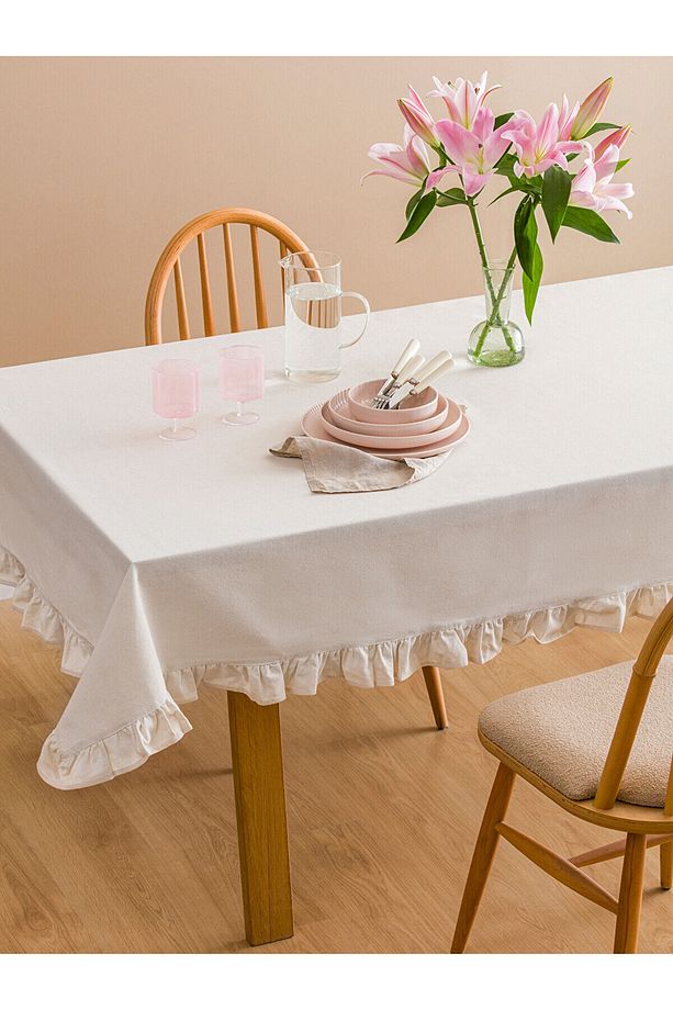 LCWK Fırfır Detaylı Masa Örtüsü 150x220 Cm - 2