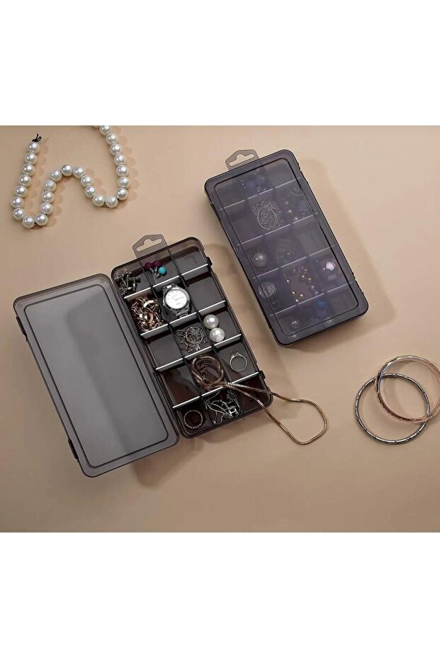 Mithra Life Smoked Jewelry Organizer - Hanging Box with Bookmark Mıt1147