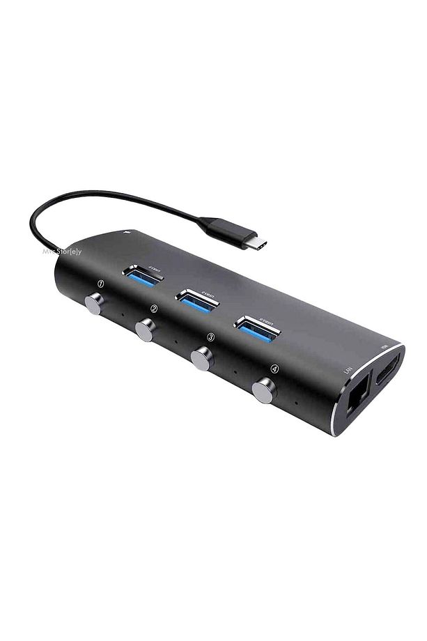 iPhone Type-C Adaptör USB Çoğaltıcı USB-C Hub USB Çoklayıcı Type-C Hdmi Çevirici - 1