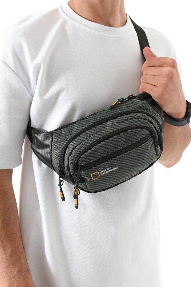 Men's Waist Bag Multi-Pocket Free Bag Shoulder Bag Functional Use 20*12 cm Mega Bag the Northwe