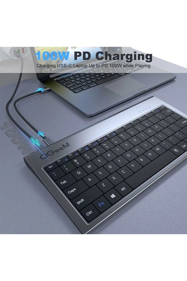 USB Çoğaltıcı USB-C Hub USB Çoklayıcı Dock Station HDMI VGA Ethernet Çevirici MacBook Hup - 6