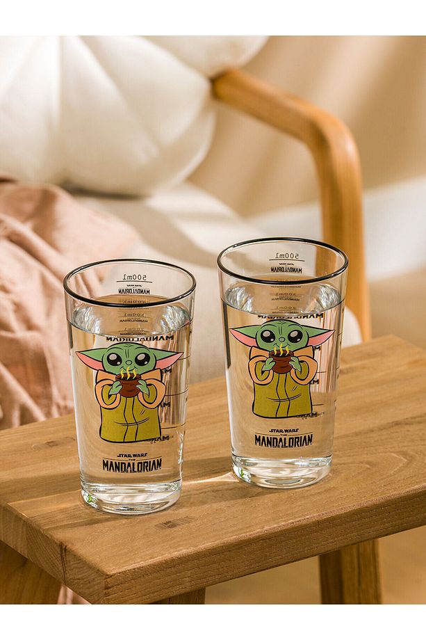 LCWK Yoda Baskılı Su Bardağı 2'li 570 Ml - 1