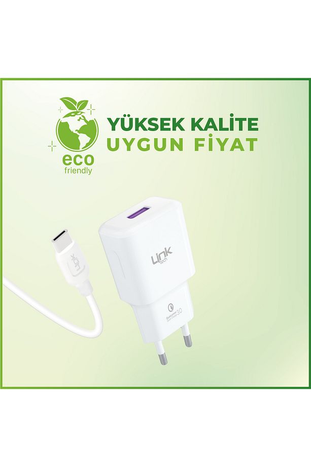 T443e Strong 18w Qc3.0 Hızlı Şarj Aleti Type-c Kablo Set - 4