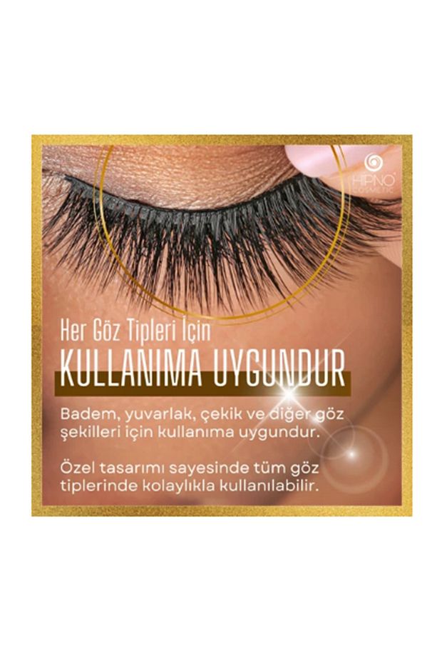 Takma kirpik seti 6 farklı Doğal Model -2 Adet Mıknatıslı Likit Eyeliner Yapıştırıcı (Beyaz+Siyah) - 2