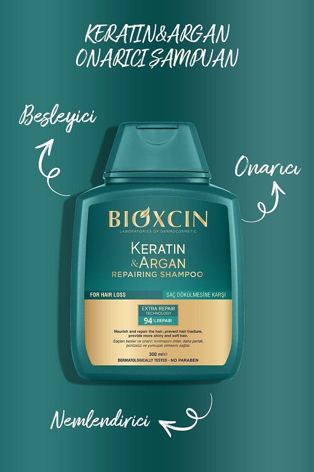 Keratin ve Argan Onarıcı Şampuan 300 ml - 3 Al 2 Öde 2 ADET - 4