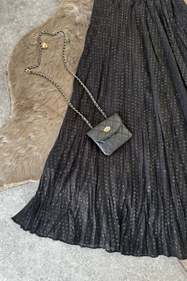 Sofia Siyah Kloş Etek - 5