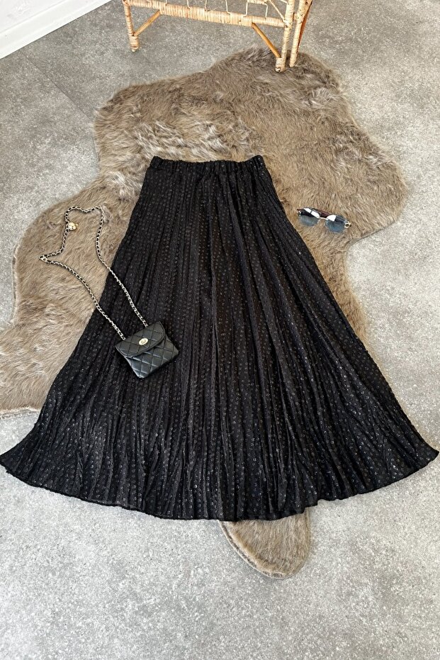 Sofia Siyah Kloş Etek - 3