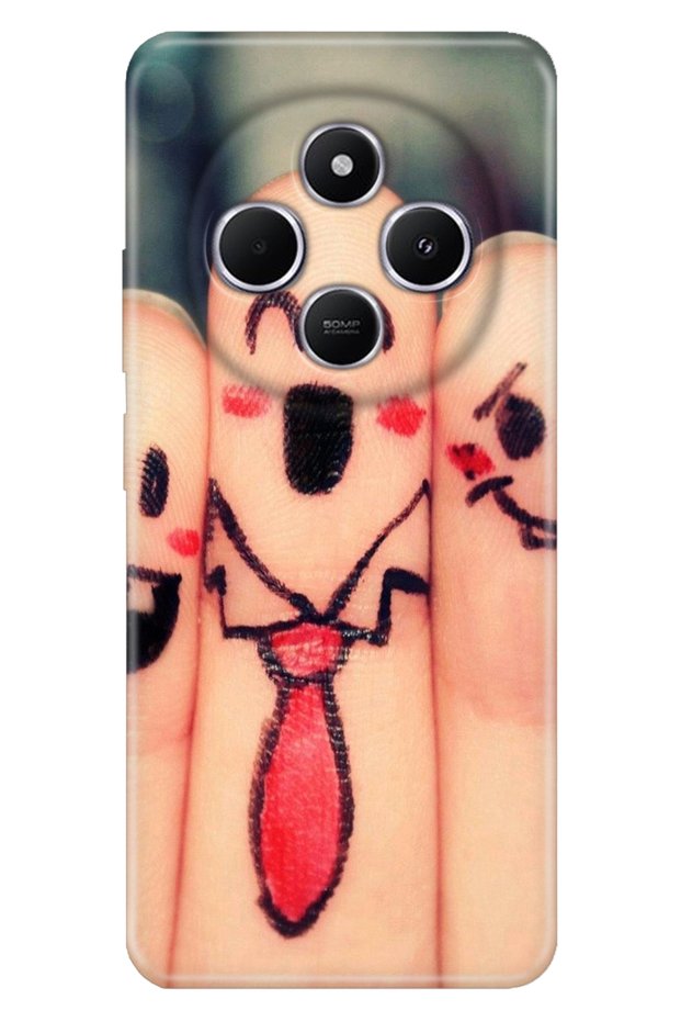 Case for Xiaomi Redmi A4 5g Pattern Tpu Silicone Smiley Fingers