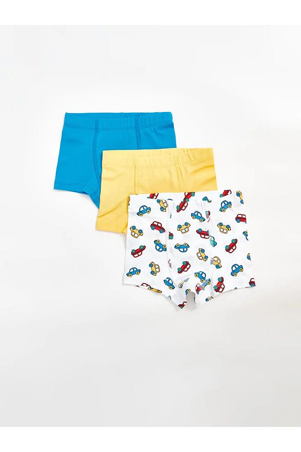 Lcw Baby Ekru Beli Lastikli Erkek Bebek Boxer 3'lü - 1