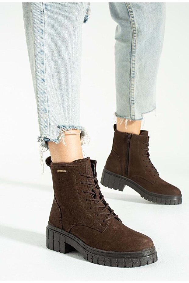 102-20832-Z Argun Genuine Leather Boots Women's Boots Brown