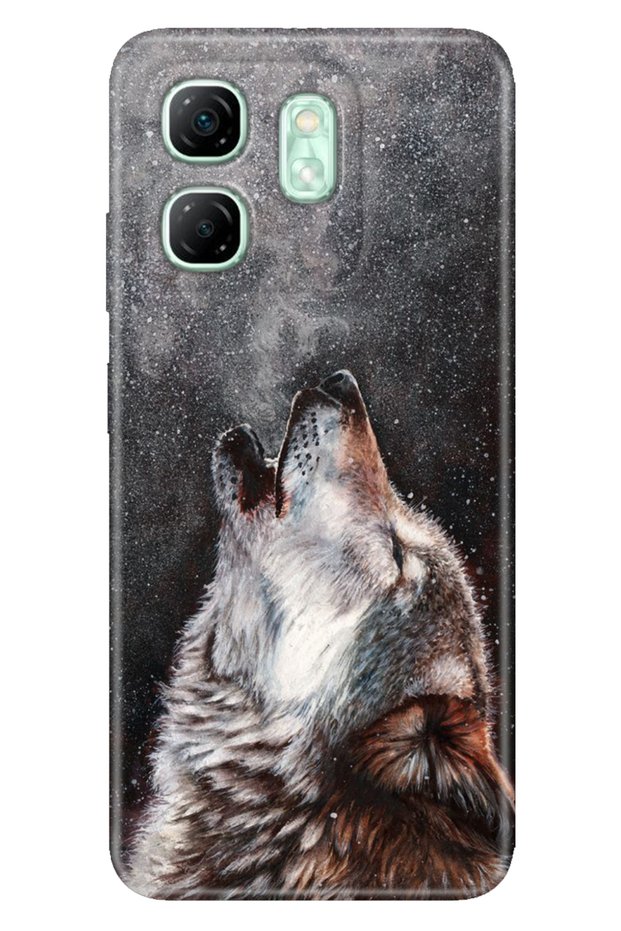 Infinix Hot 50I - Smart 9 Case Patterned Tpu Silicone Printed Wild Wolf