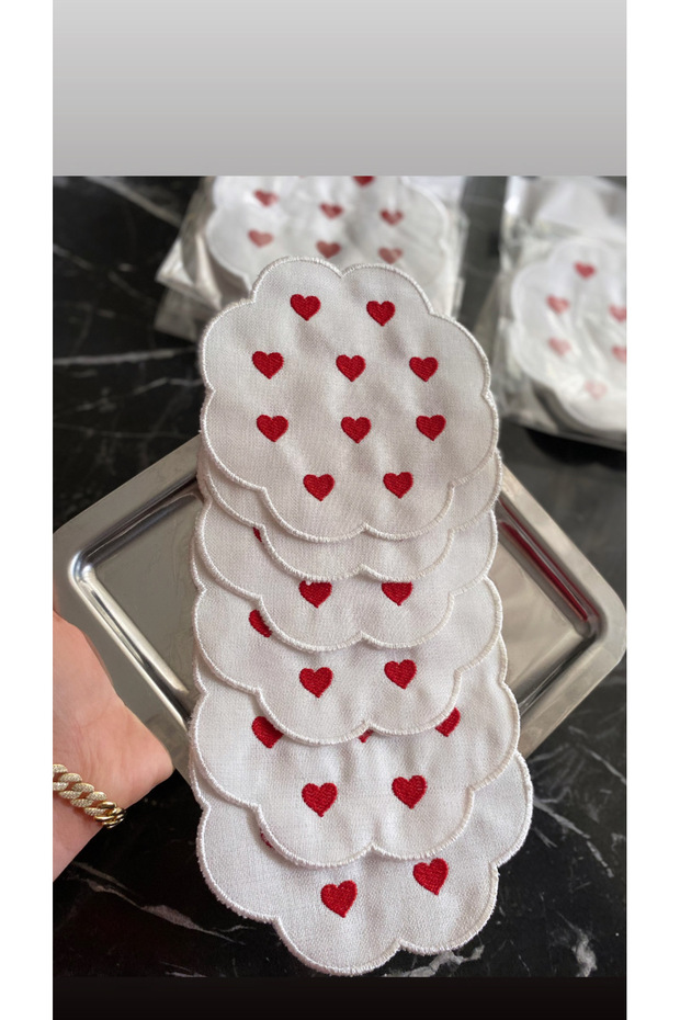 Sunum peçetesi kalpli - 1