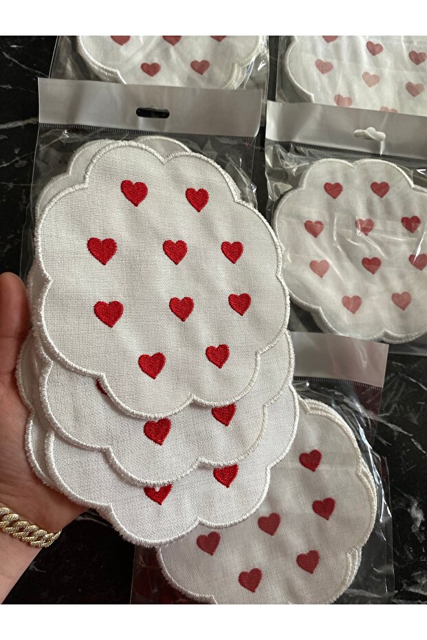 Sunum peçetesi kalpli - 2