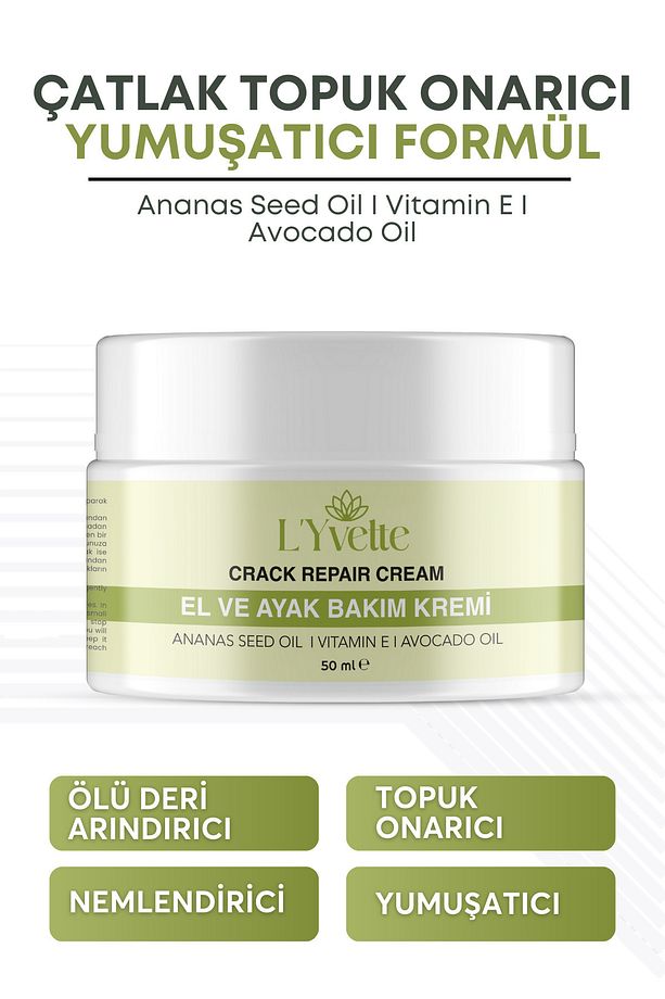 El, Ayak ve Topuk Çatlak Bakım Kremi 50 ml - 1