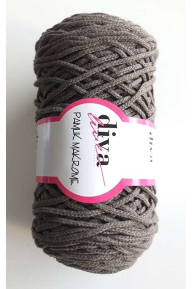 Çanta Aksesuar Diva Pamuk Makrome En Koyu Vizon (Kalın) No:78 - 1