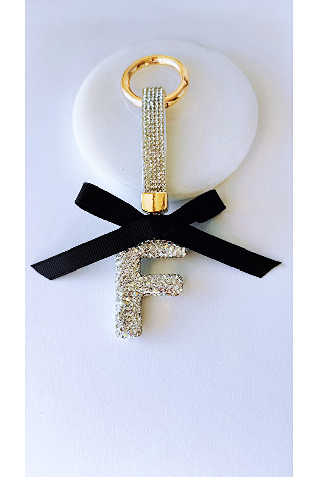Zircon Stone Bag Charm “F”