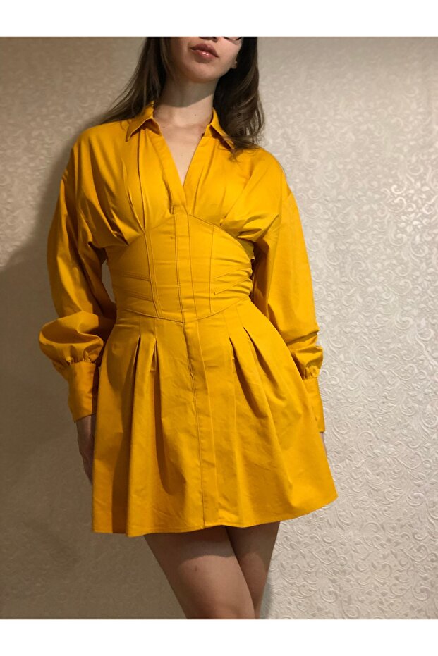 Korseli Mini Elbise - 2