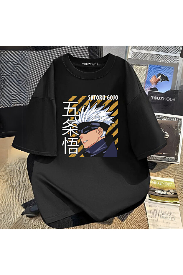 Anime Jujutsu Kaisen Satoru Gojo Printed Unisex Oversize T-Shirt