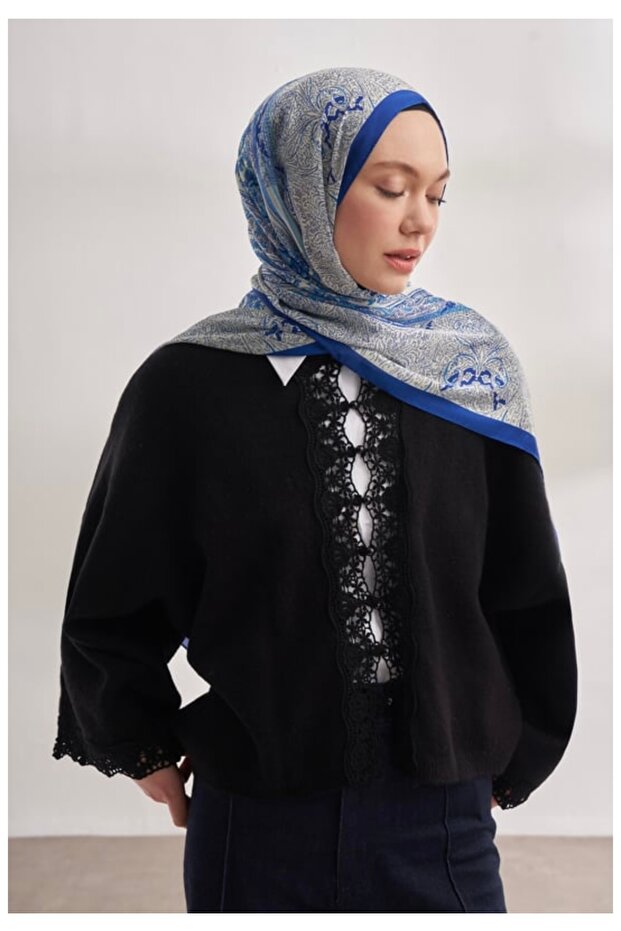 İthal Vual ipek şal - 2