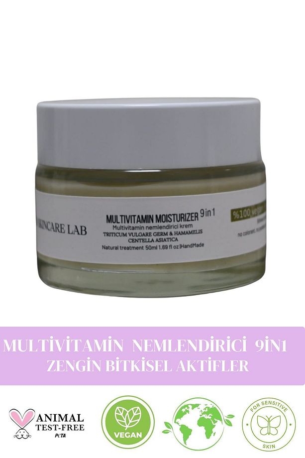 Multivitamin Bitkisel Kolajen Içeren Organik Moisturizer 9 In 1 Krem Hamamelis Centella Asiatica - 2