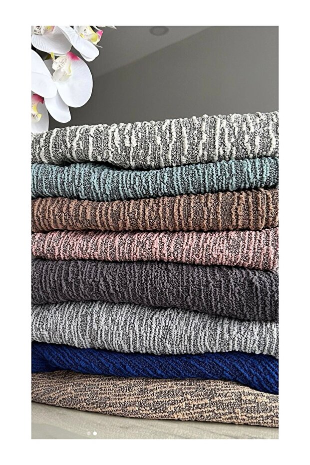 Jakarli Sandalye Örtüsü Çubuk Desen Yüksek Esnekli Sandalye Kılıfı (1 Adet) - 6