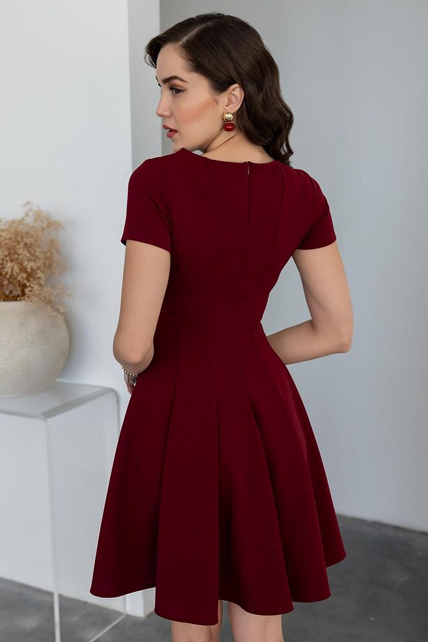 Volanlı Mini Elbise - 4