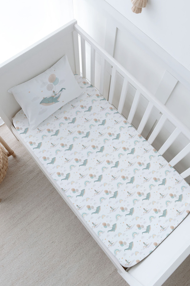 Baby Size Fitted Sheet Set - Iconic Series - Whale's Dreams