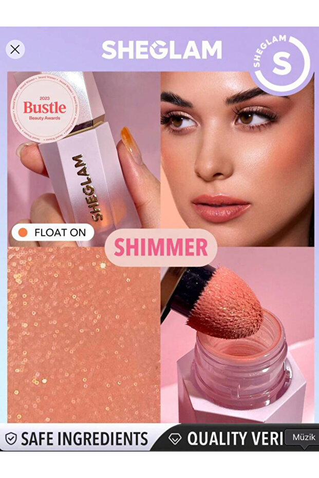 Color Bloom Dayglow Shimmer Liquid Blush - 1