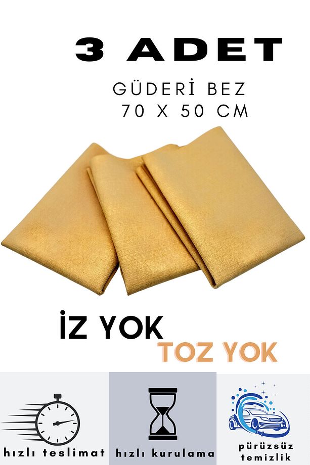 [ 3 ADET ] GÜDERİ BEZ BÜYÜK BOY PROVAKUM GÜDERİ BEZ 70 X 50 CM - 1