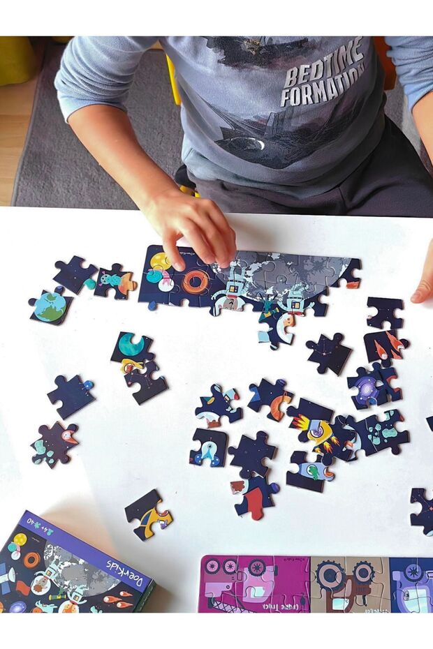 Uzay Boşluğu Mini Puzzle | 40 Parça 3-7 Yaş - 4