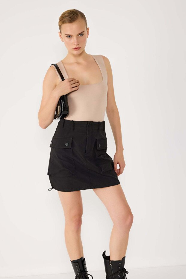 Ärmellose Bluse - 2