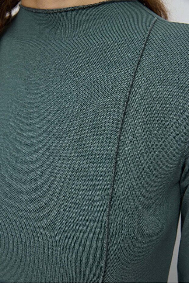 Midikleid mit Schlitz - 3