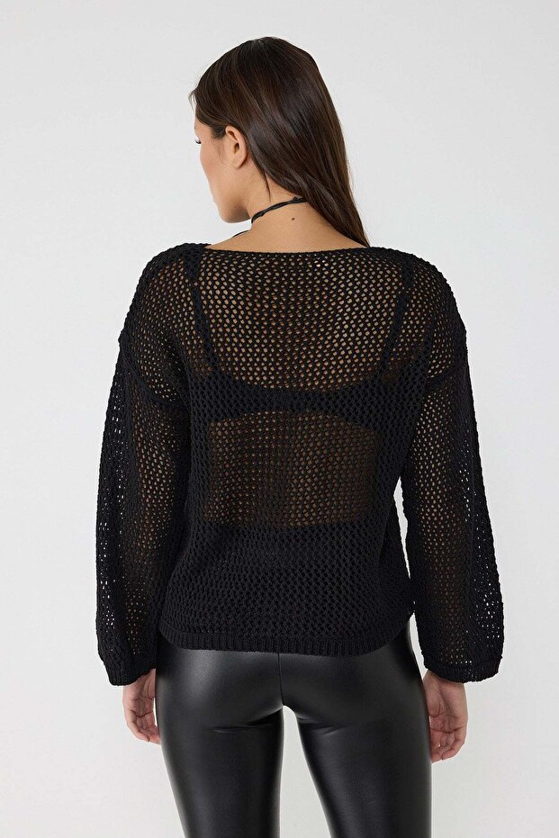 Datei Strukturierter Strickpullover - 5