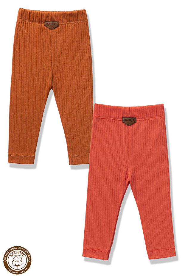 Premium 2-Piece Baby and Child Tights Set (100% Cotton)